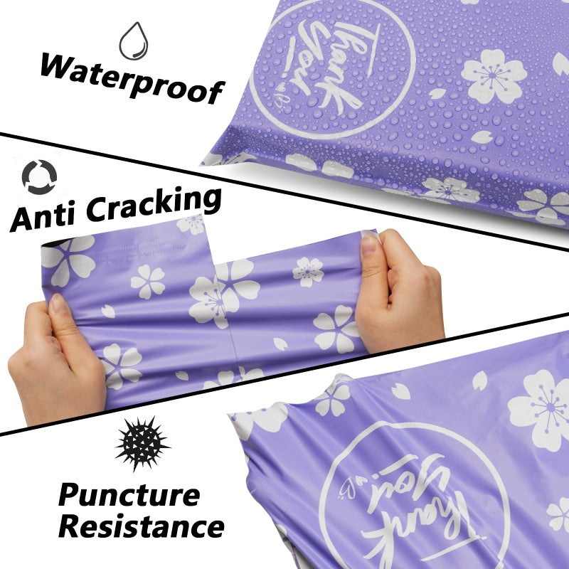 Vapulcio Poly Mailers 10x13 Inch 25 Pcs - Cherry printed Shipping Bags, 2.4mil Thickness, Waterproof and Tear Resistant Mailing Envelopes, Self-Sealing Packaging Bags for Small Business - Image 4